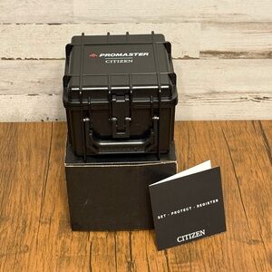 Citizen Promaster Black Storage Box and case with Card